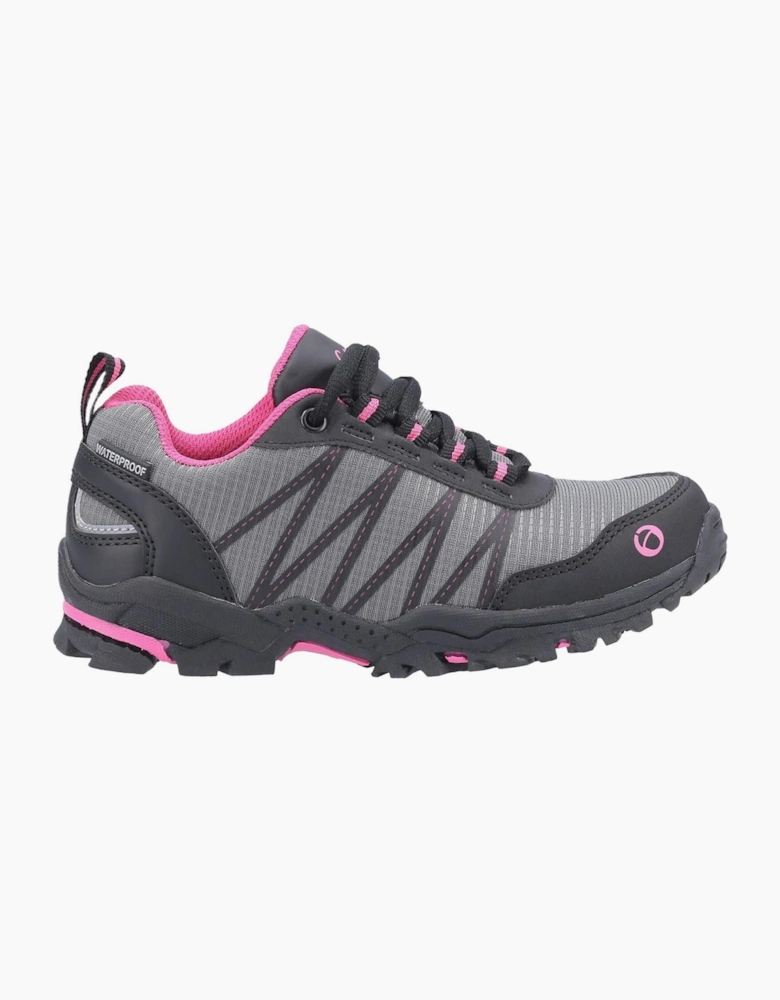 Cotswold Littledean Nylon Girl's Pink/Grey Hiking Boots
