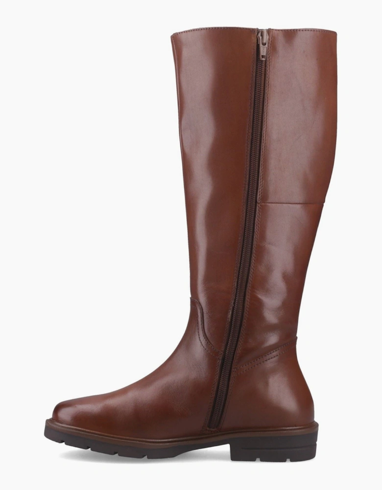 Hush Puppies Tallulah Leather Women's Tan Boots
