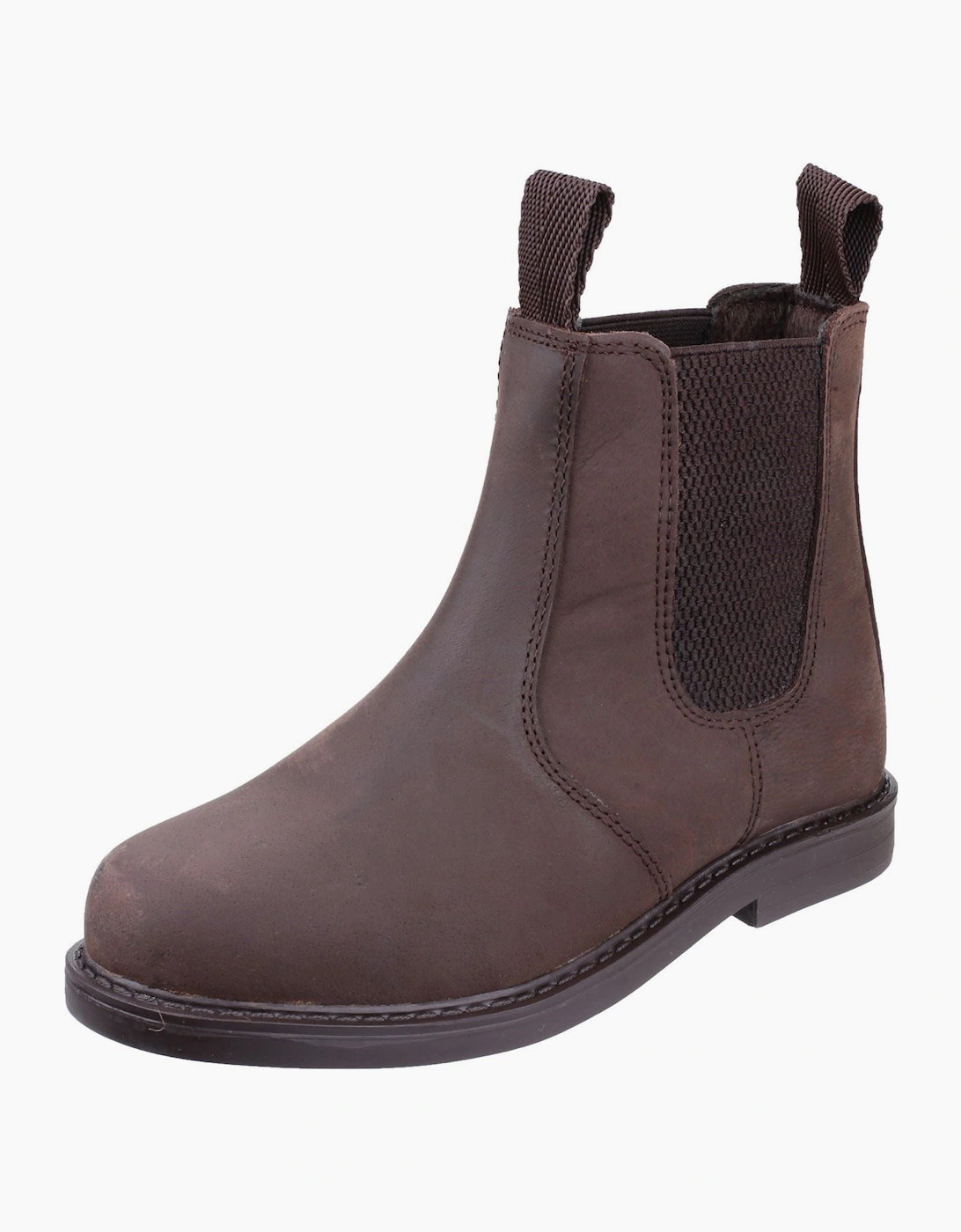 Cotswold Camberwell Leather Boy's Brown Flat Chelsea Boots