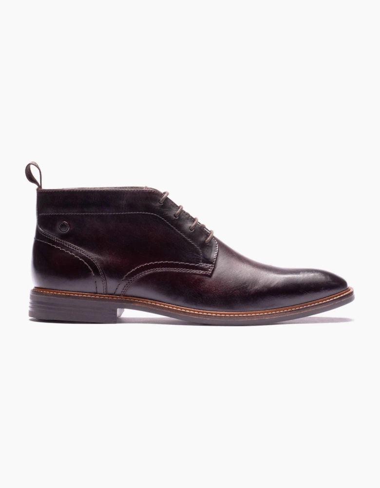 Base London Belgrave Leather Men's WASHED BROWN Ankle Boots