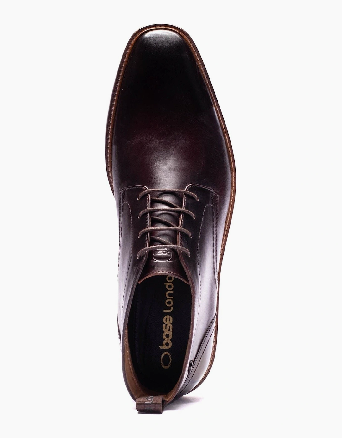 Base London Belgrave Leather Men's WASHED BROWN Ankle Boots