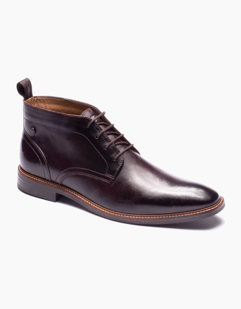 Base London Belgrave Leather Men's WASHED BROWN Ankle Boots