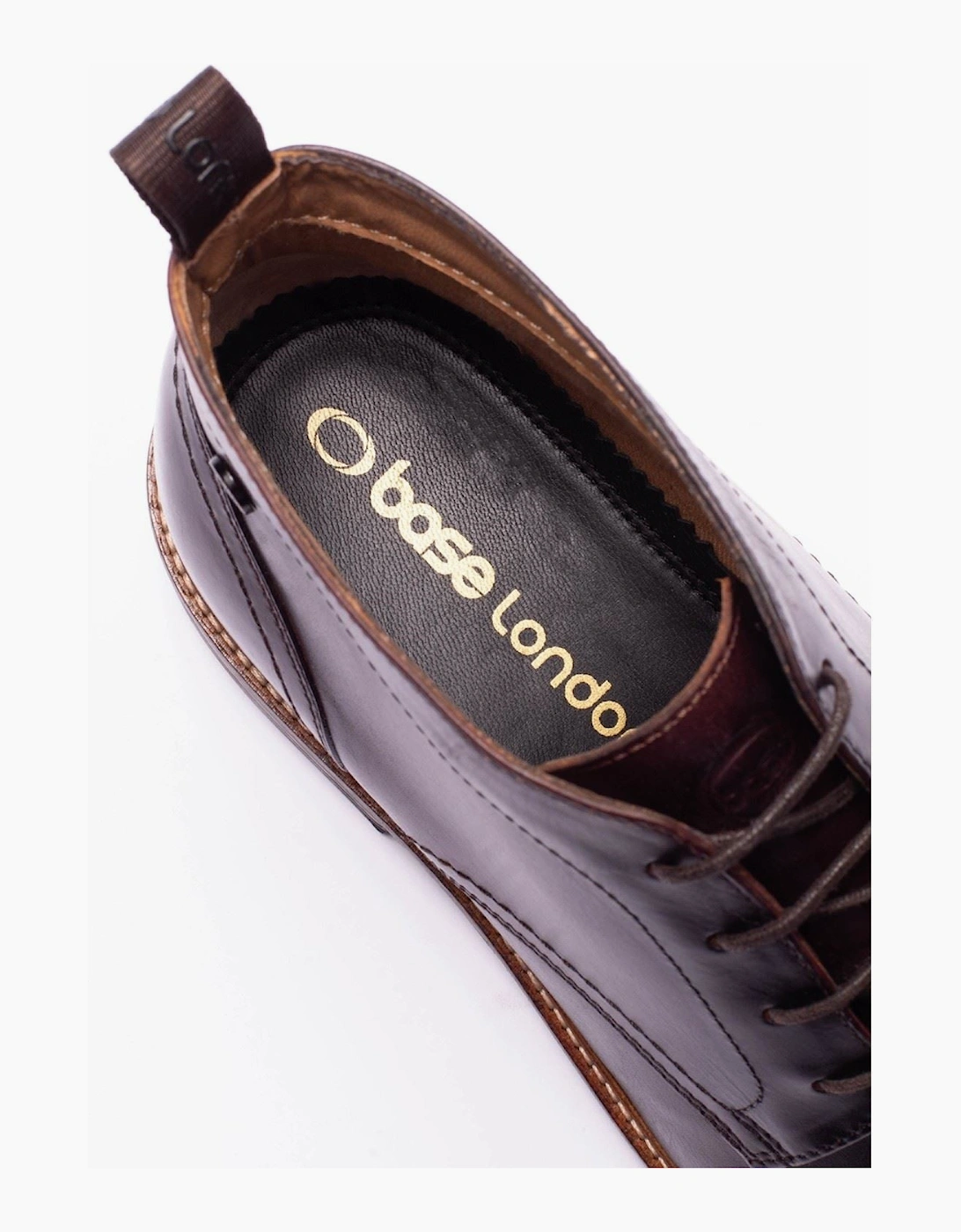 Base London Belgrave Leather Men's WASHED BROWN Ankle Boots