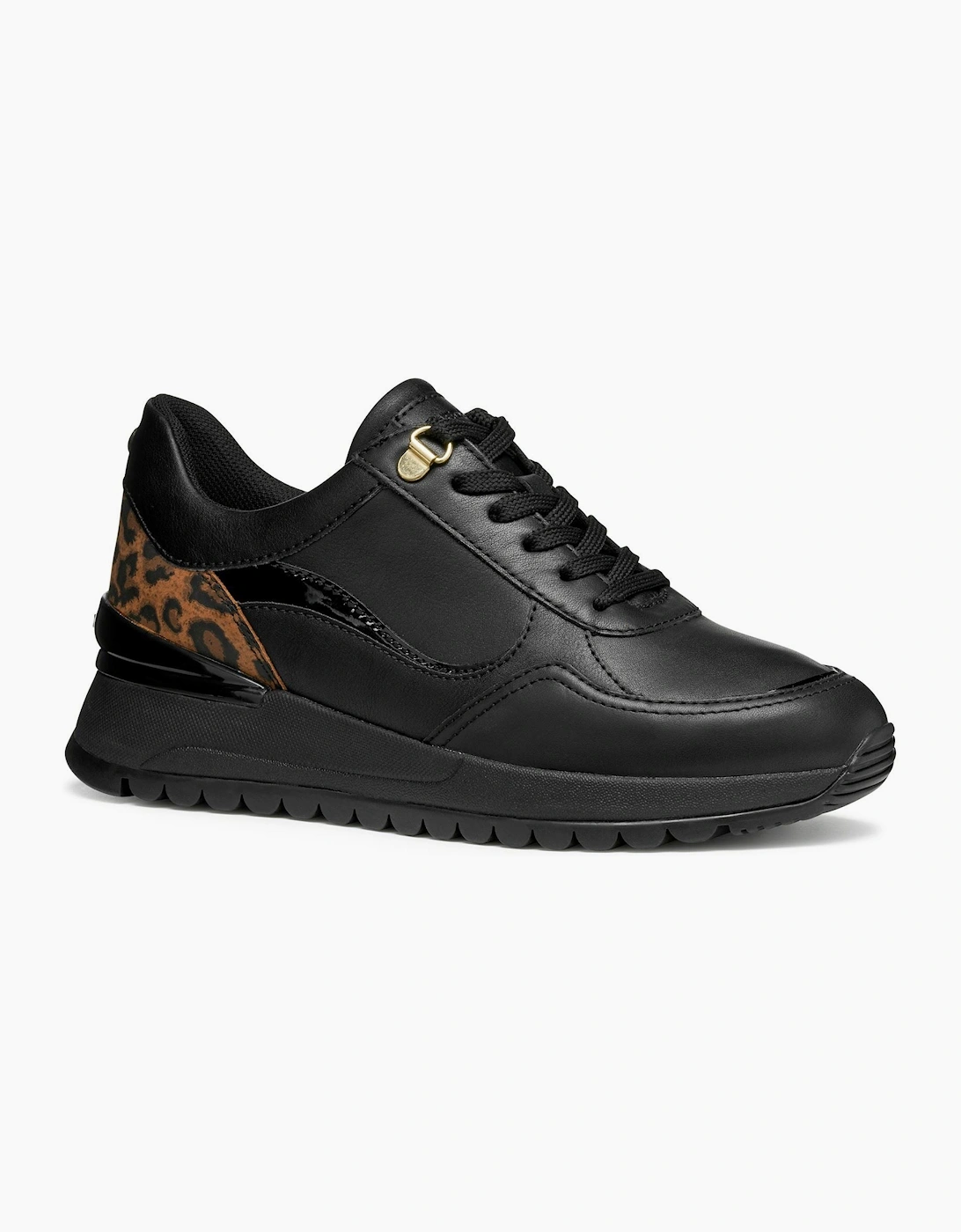 Geox D Desya A Leather Women's Black Trainers