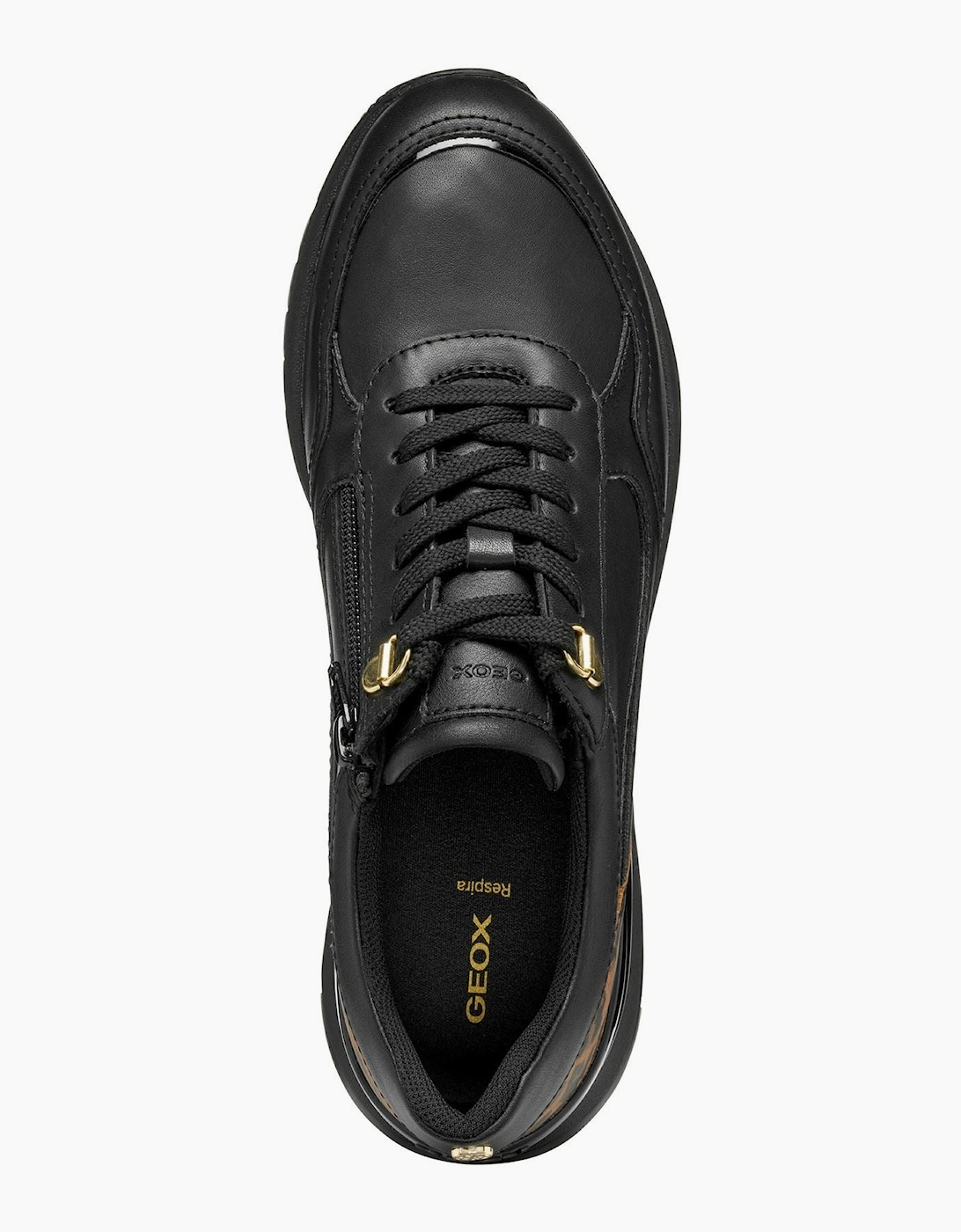Geox D Desya A Leather Women's Black Trainers