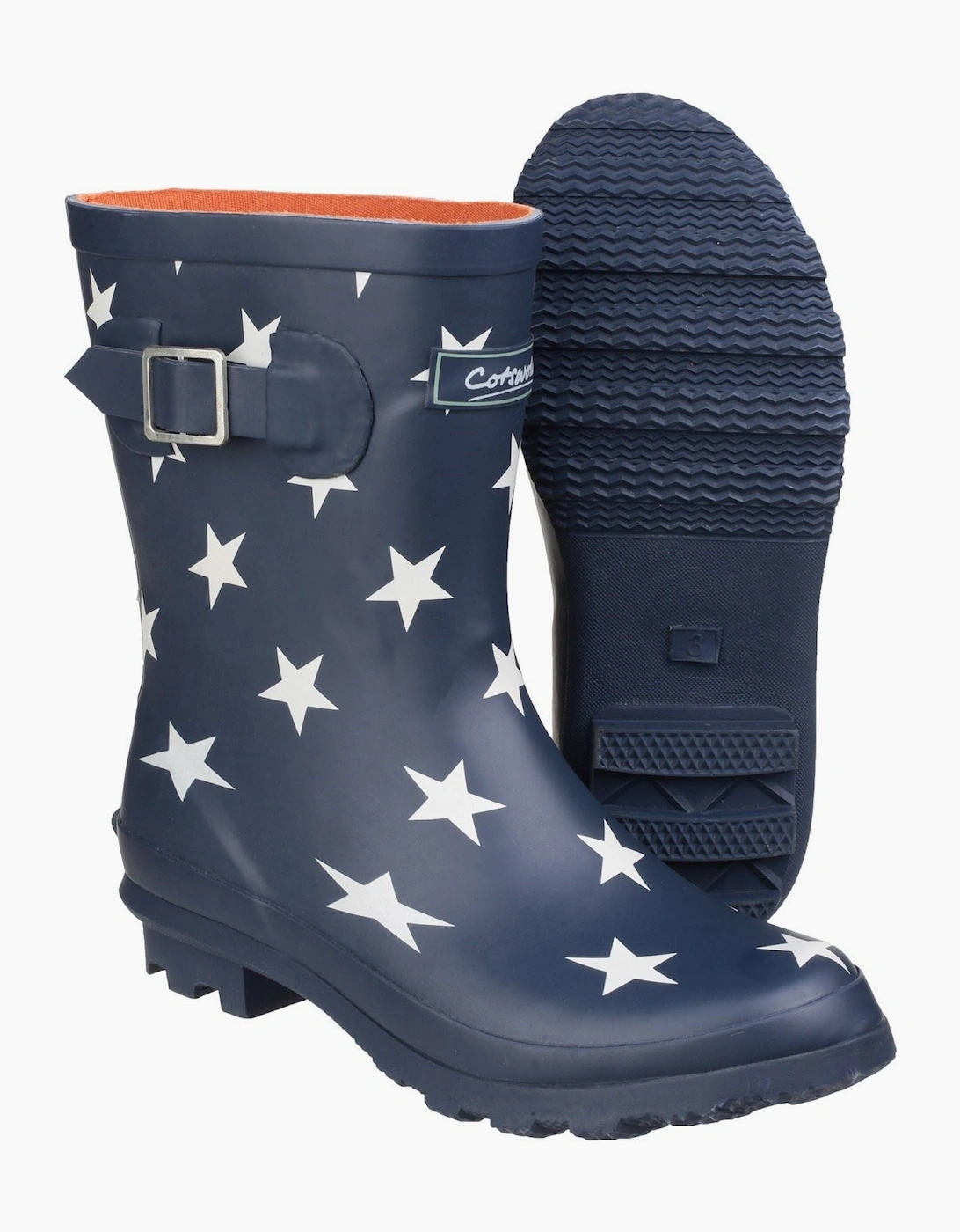 Cotswold Badminton Rubber Women's Star Slim Fit Wellington Boots