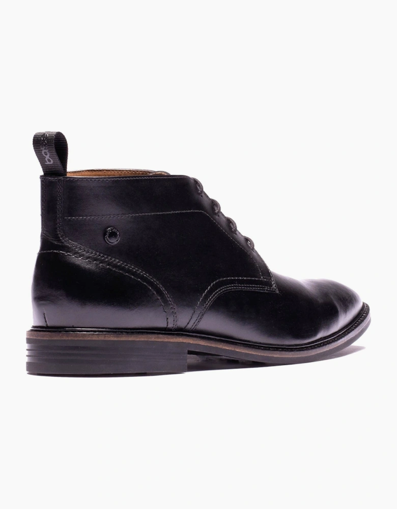 Base London Belgrave Leather Men's BLACK Ankle Boots