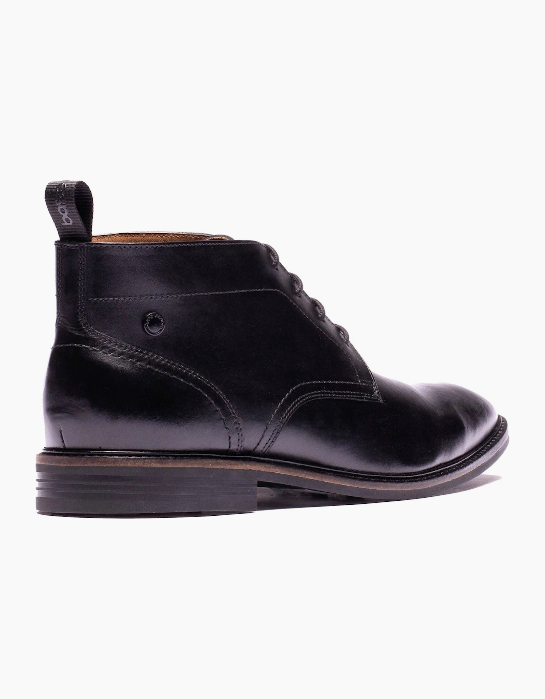 Base London Belgrave Leather Men's BLACK Ankle Boots