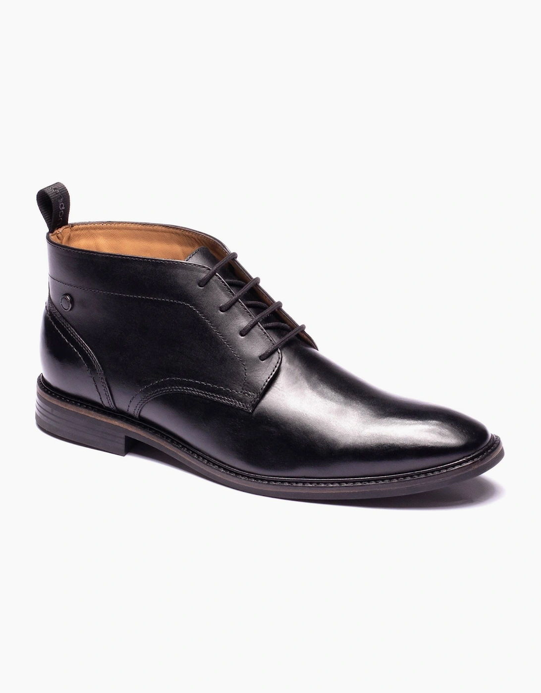 Base London Belgrave Leather Men's BLACK Ankle Boots