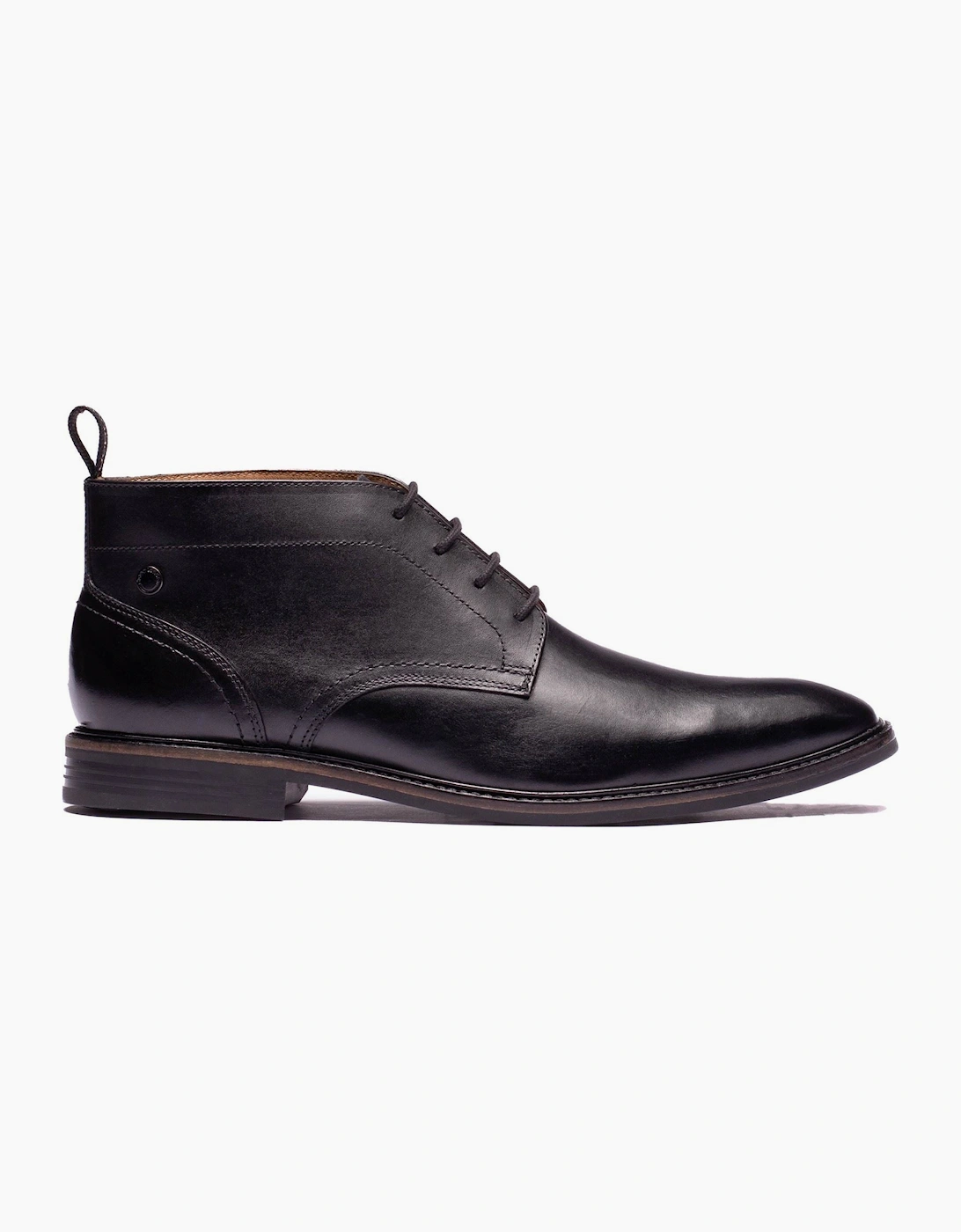 Base London Belgrave Leather Men's BLACK Ankle Boots
