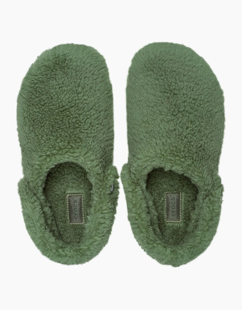 Crocs Classic Cozzzy Polyester Men's Army Green Slippers