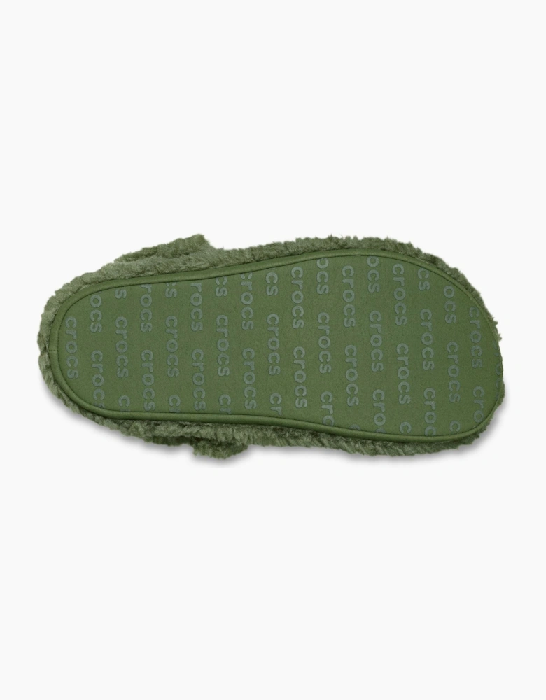 Crocs Classic Cozzzy Polyester Men's Army Green Slippers