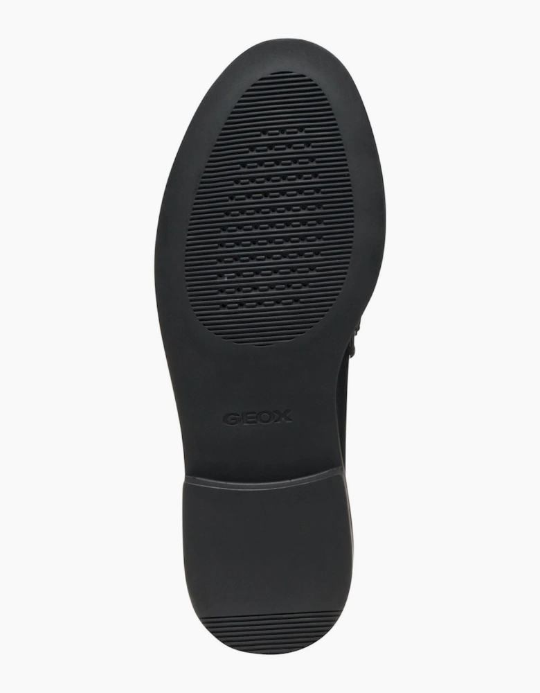 Geox D Serilda E Leather Women's Black Moccasins Shoes