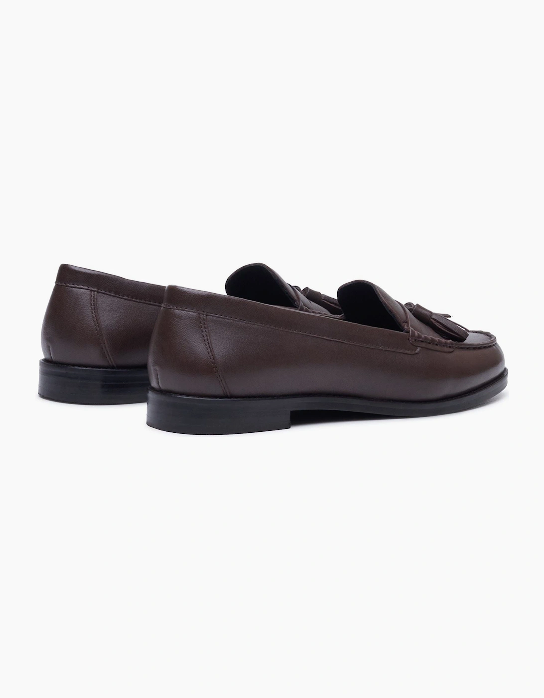 Hush Puppies Connie Leather Women's Chocolate Loafers