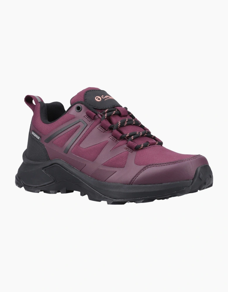 Cotswold Horton Low Textile Women's Burgundy Hiking Shoes