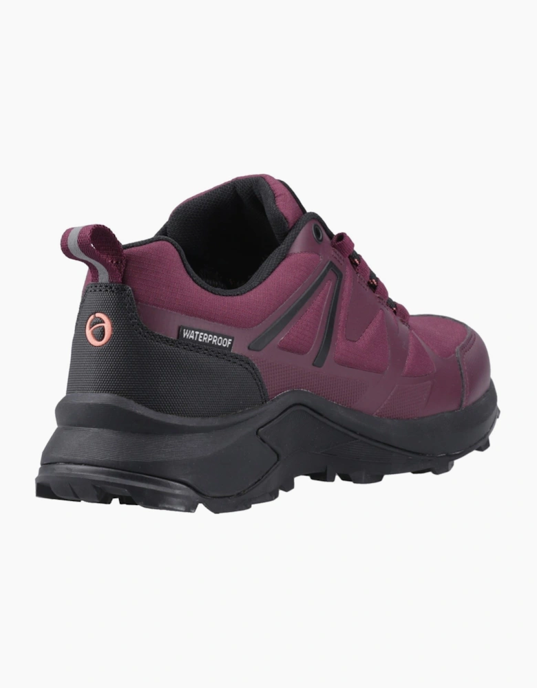 Cotswold Horton Low Textile Women's Burgundy Hiking Shoes