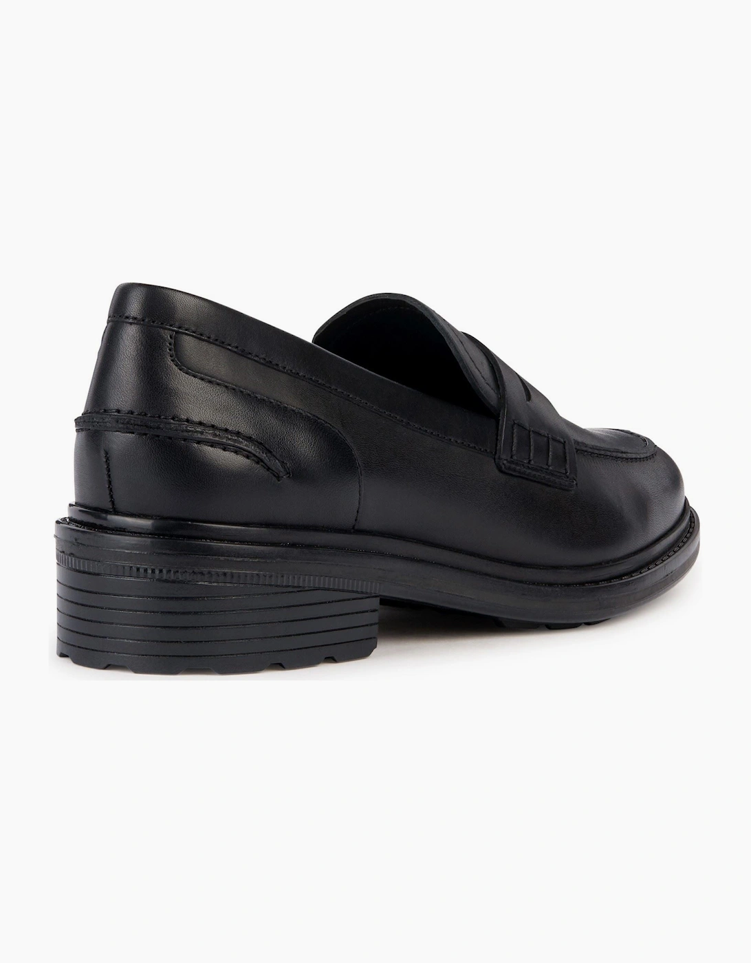 Geox D Walk Pleasure F Leather Women's Black Moccasins Shoes
