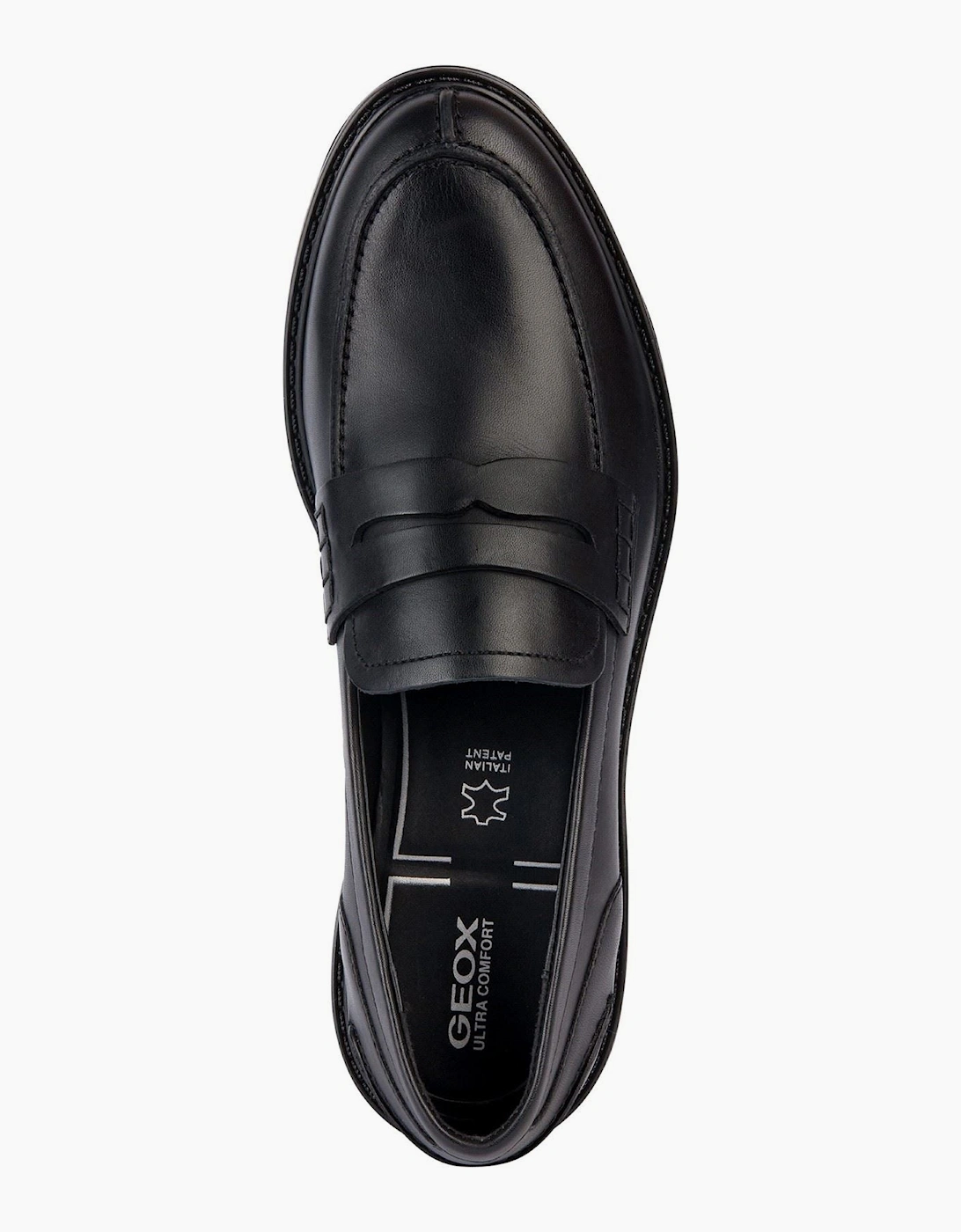 Geox D Walk Pleasure F Leather Women's Black Moccasins Shoes