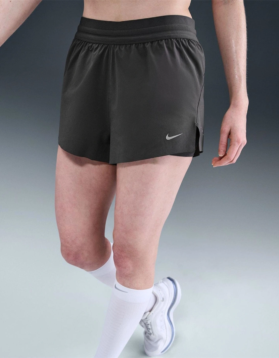 Womens Fit Swift Mid Rise 3 2 In 1 Shorts