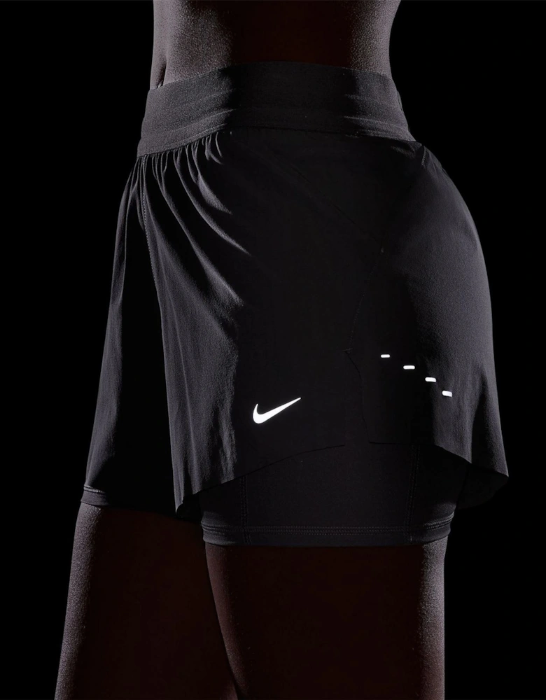 Womens Fit Swift Mid Rise 3 2 In 1 Shorts