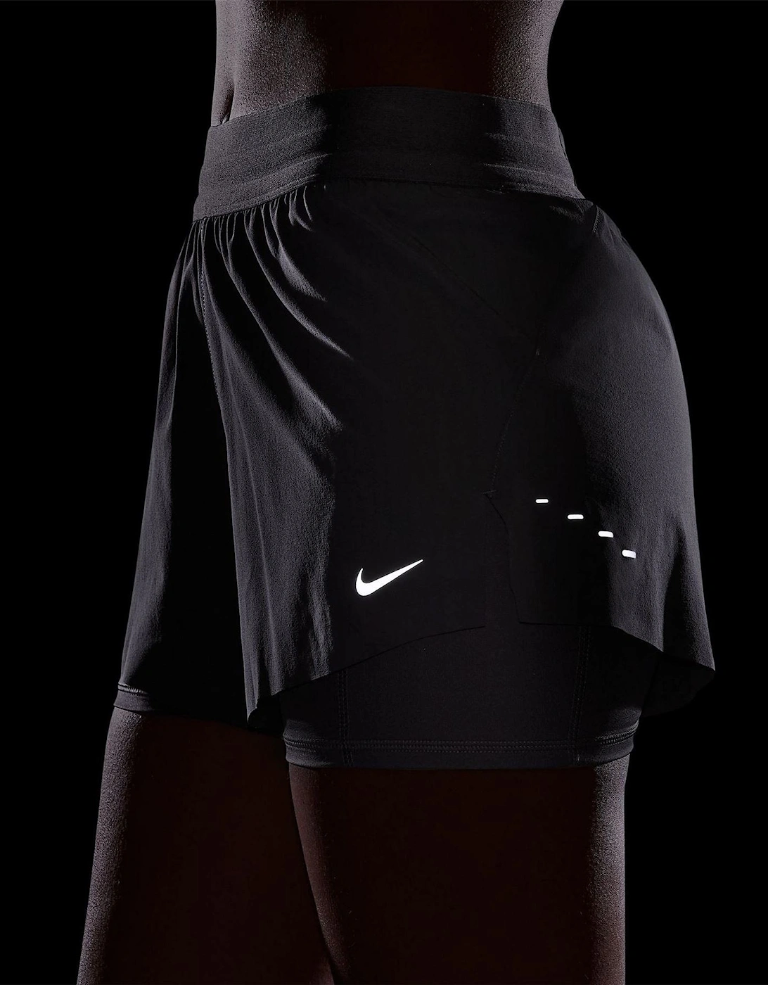 Womens Fit Swift Mid Rise 3 2 In 1 Shorts