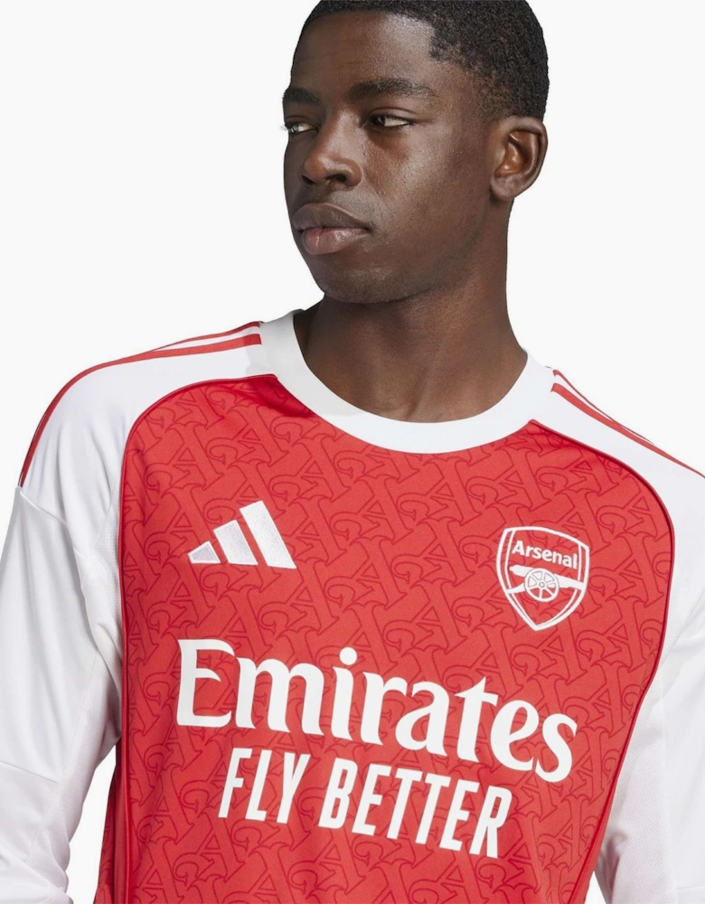 Arsenal Printed Logo Crew Neck Long Sleeve Jersey