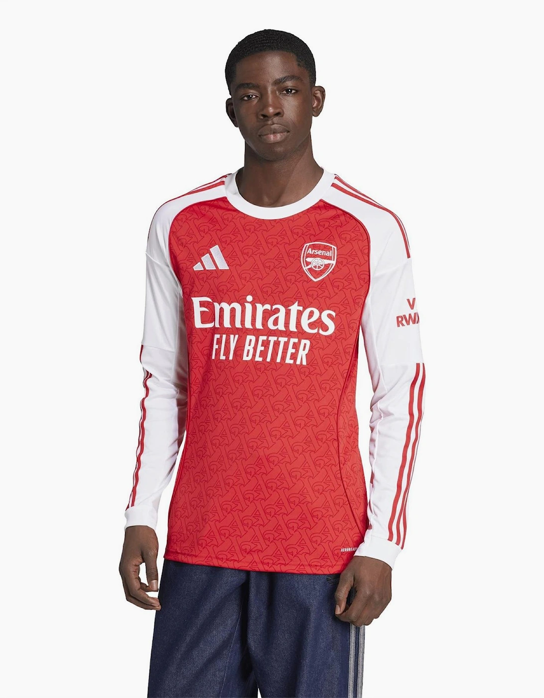 Arsenal Printed Logo Crew Neck Long Sleeve Jersey