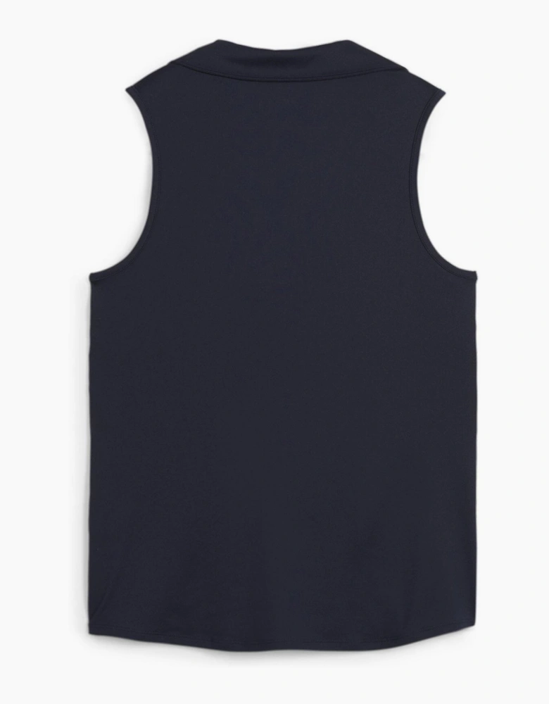 Cloudspun Piped Sleeveless Performance Polo Shirt