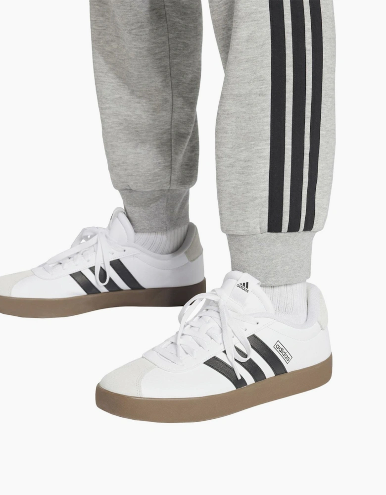 Fleece Tapered Cuff 3 Stripes Joggers