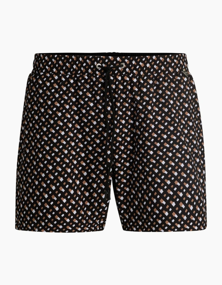 Geometric Patterned Swim Short
