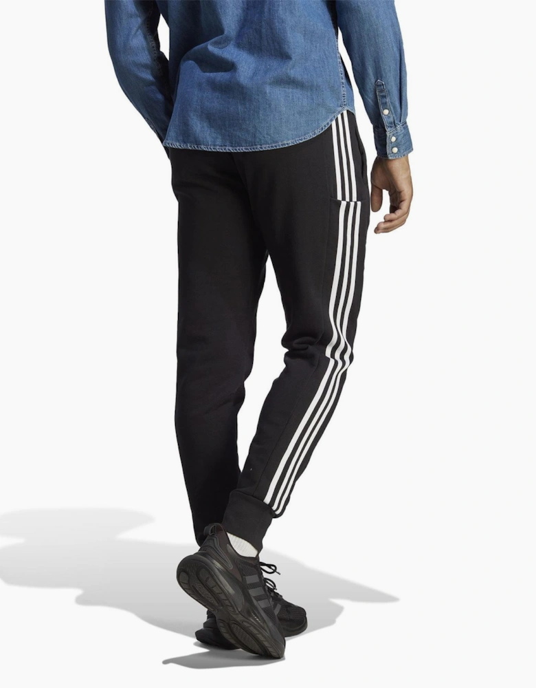 Essentials French Terry Tapered Cuff 3  Stripes Joggers