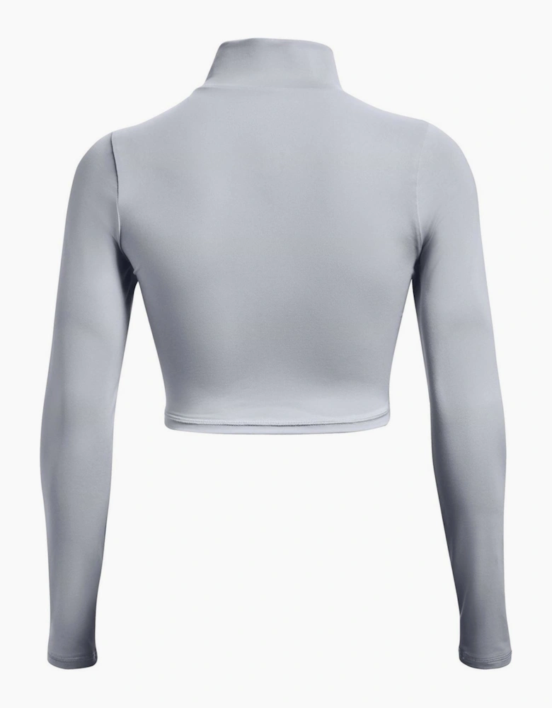 Shine Crop Quarter Zip Fleece Top
