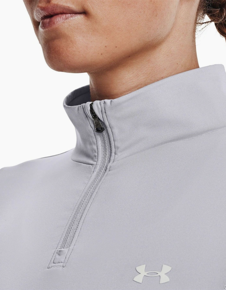 Shine Crop Quarter Zip Fleece Top