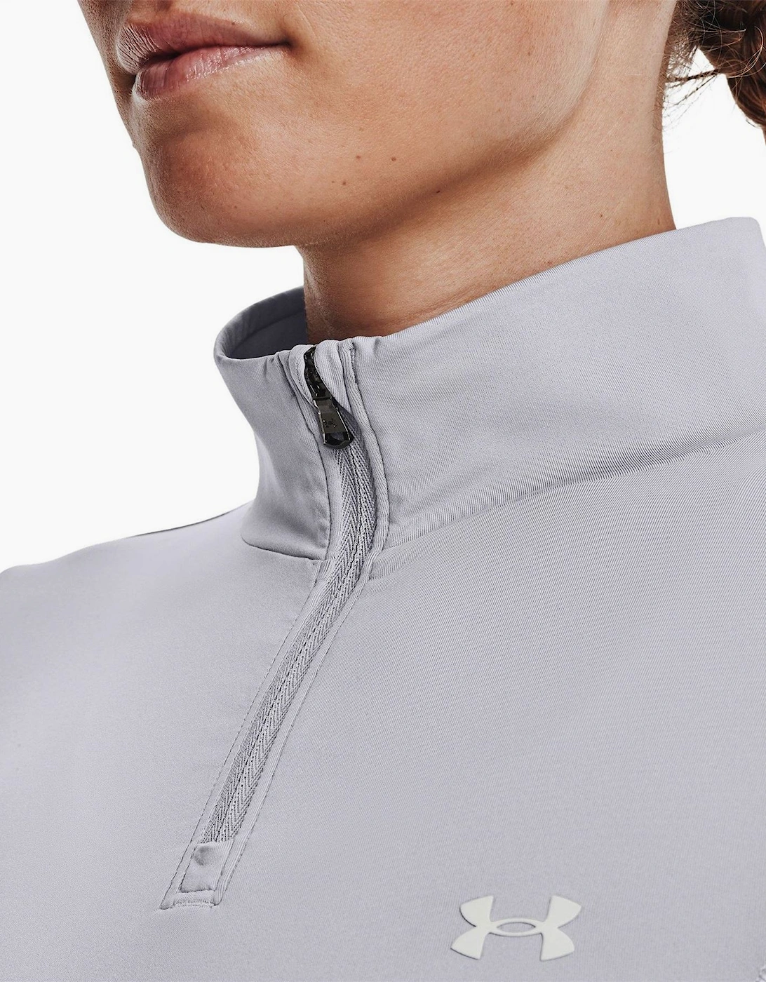 Shine Crop Quarter Zip Fleece Top