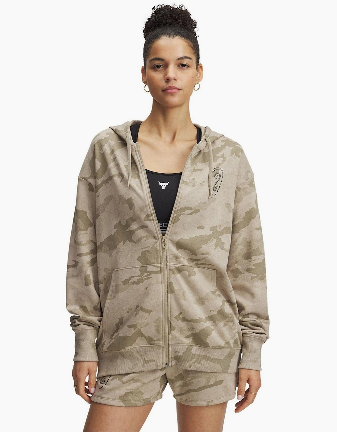 Under Armour Women's Brown Pjt Rck Terry Ful - Size: 16