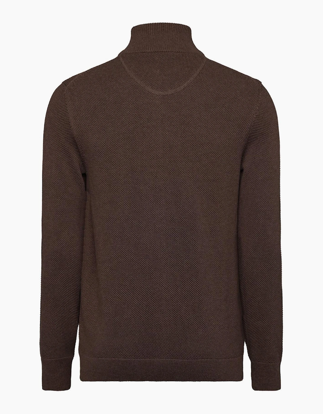 Gant Men's Brown/Grey Cotn Pique Zp C - Size 36