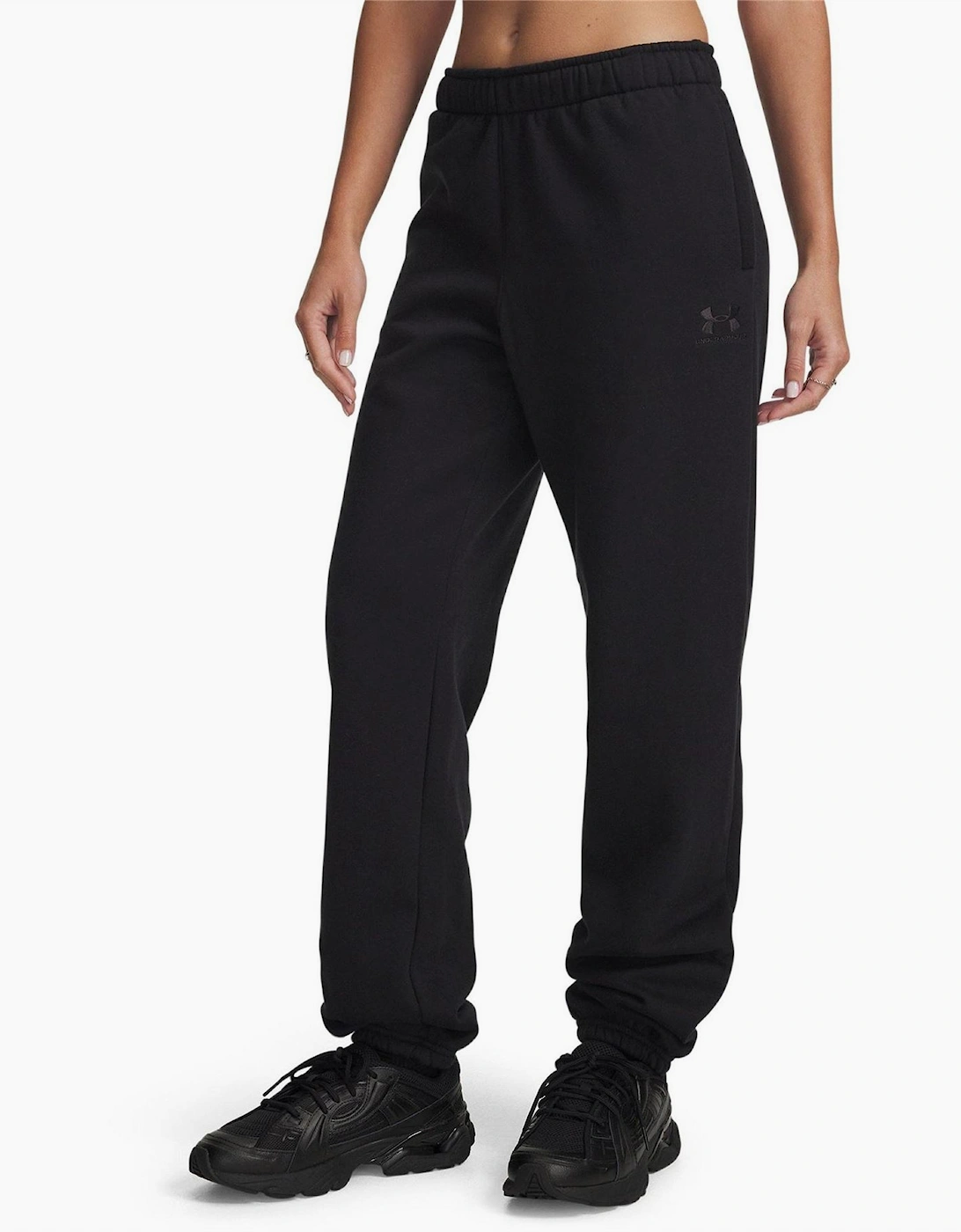 Under Armour Women's Black Icon Vida Fleece Jog - Size 8