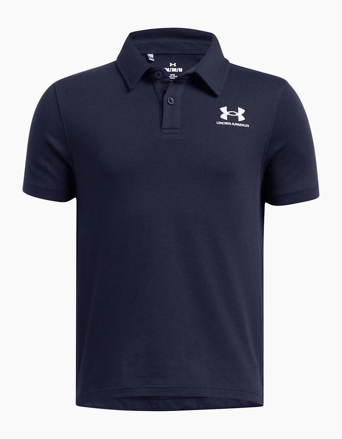 Under Armour Unisex Blue Armour Ua B Icon Polo Shirt Boys - Size 9-10 M Kids