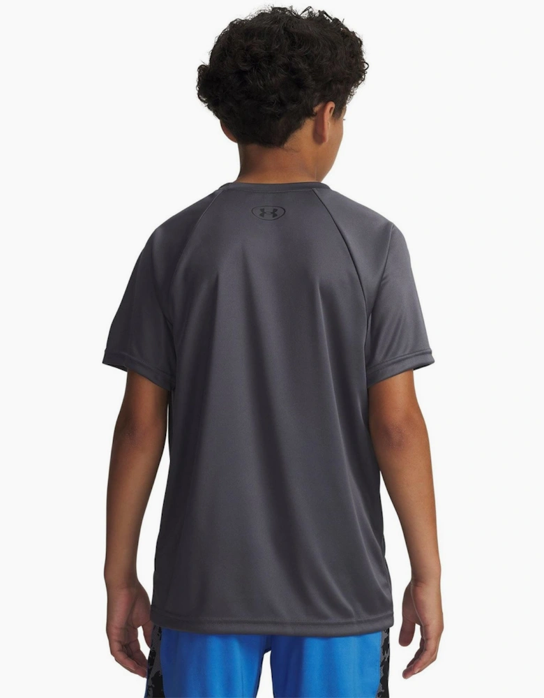 Armour Ua Tech Split Wordmark Ss Gym Top Boys