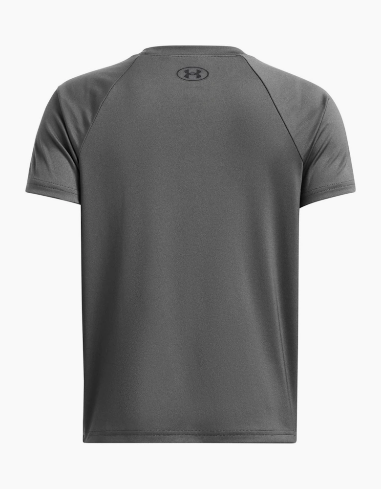 Armour Ua Tech Split Wordmark Ss Gym Top Boys