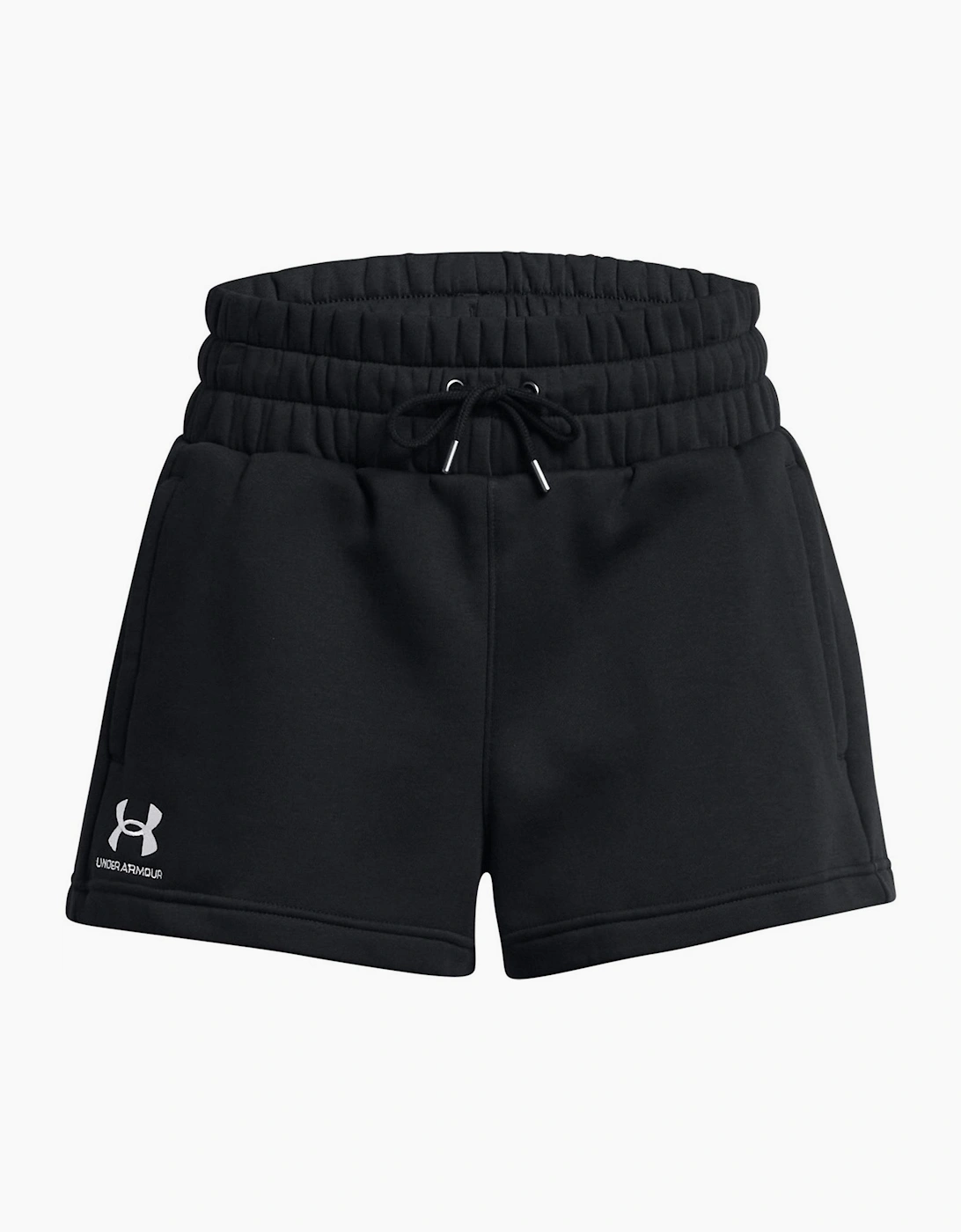 Under Armour Women's Black Icon Fleece Boxer Sh - Size 12 M