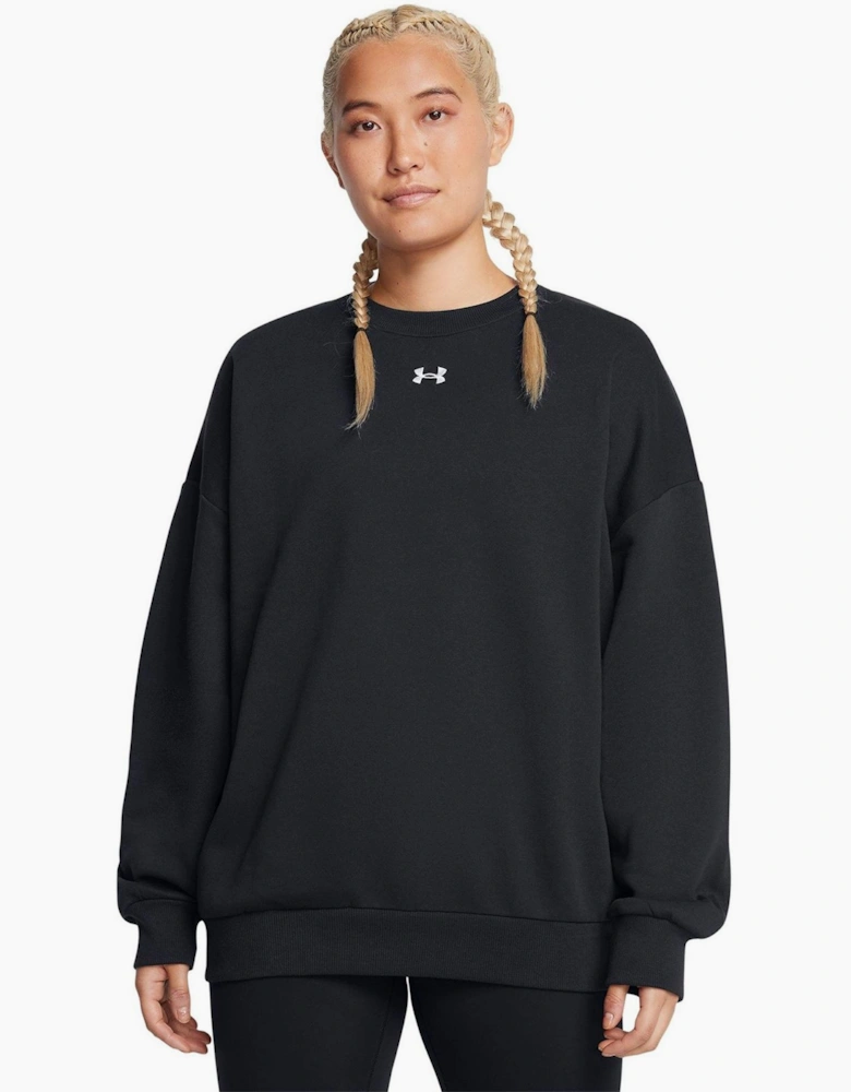 Womens Armour Rival Fleece Os Crew Sweatshirt
