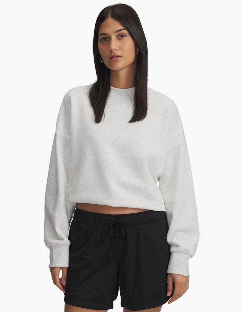 Womens Armour Rival Fleece Os Crew Sweatshirt