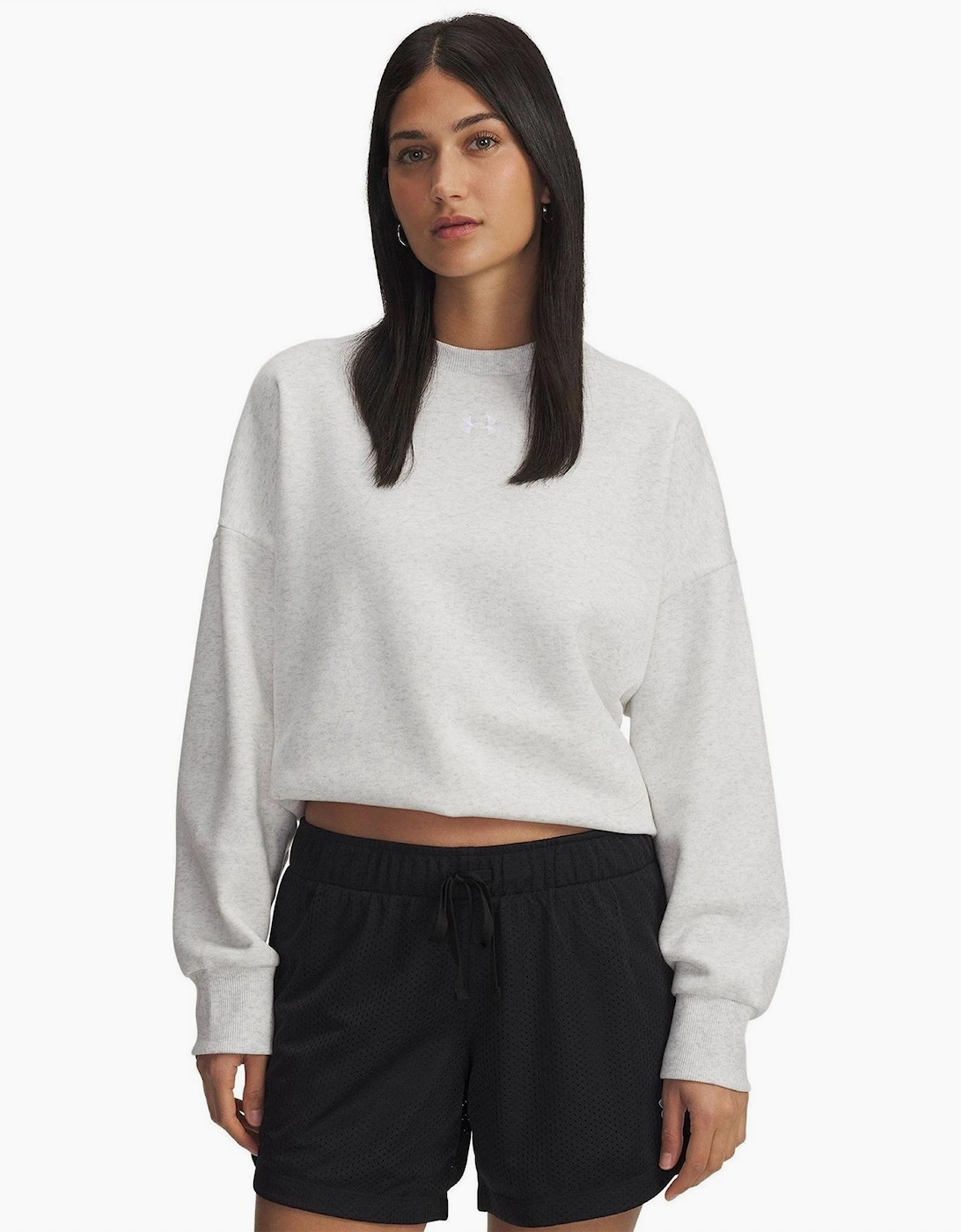 Womens Armour Rival Fleece Os Crew Sweatshirt