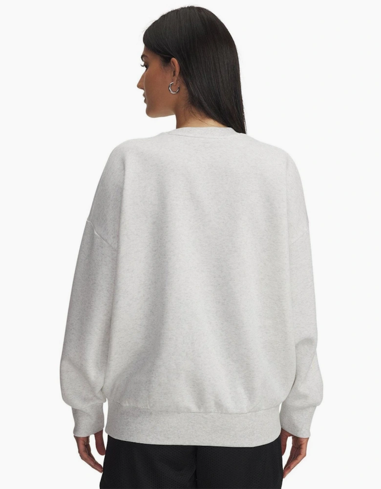 Womens Armour Rival Fleece Os Crew Sweatshirt