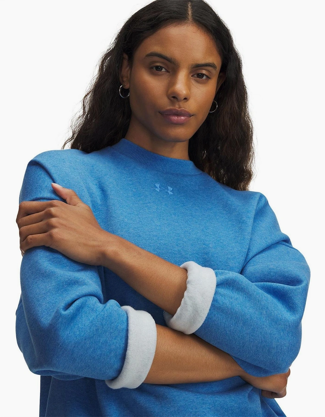 Womens Armour Rival Fleece Os Crew Sweatshirt