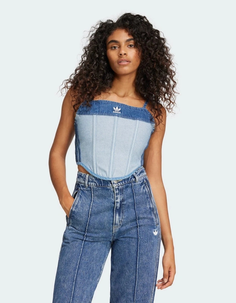 Adidas Originals Womens Kseniaschnaider Denim Corset