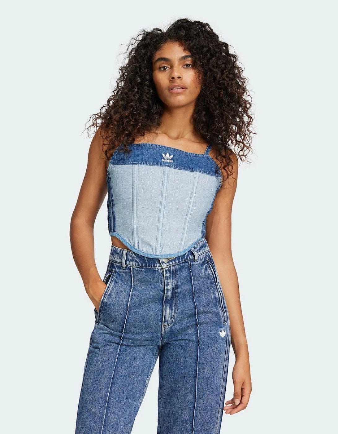 Adidas Originals Womens Kseniaschnaider Denim Corset