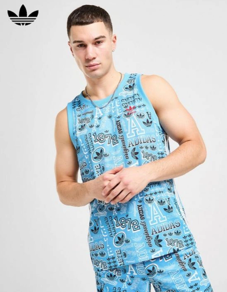 Adidas Originals Graphic Sticker Tank Top Mens Vest