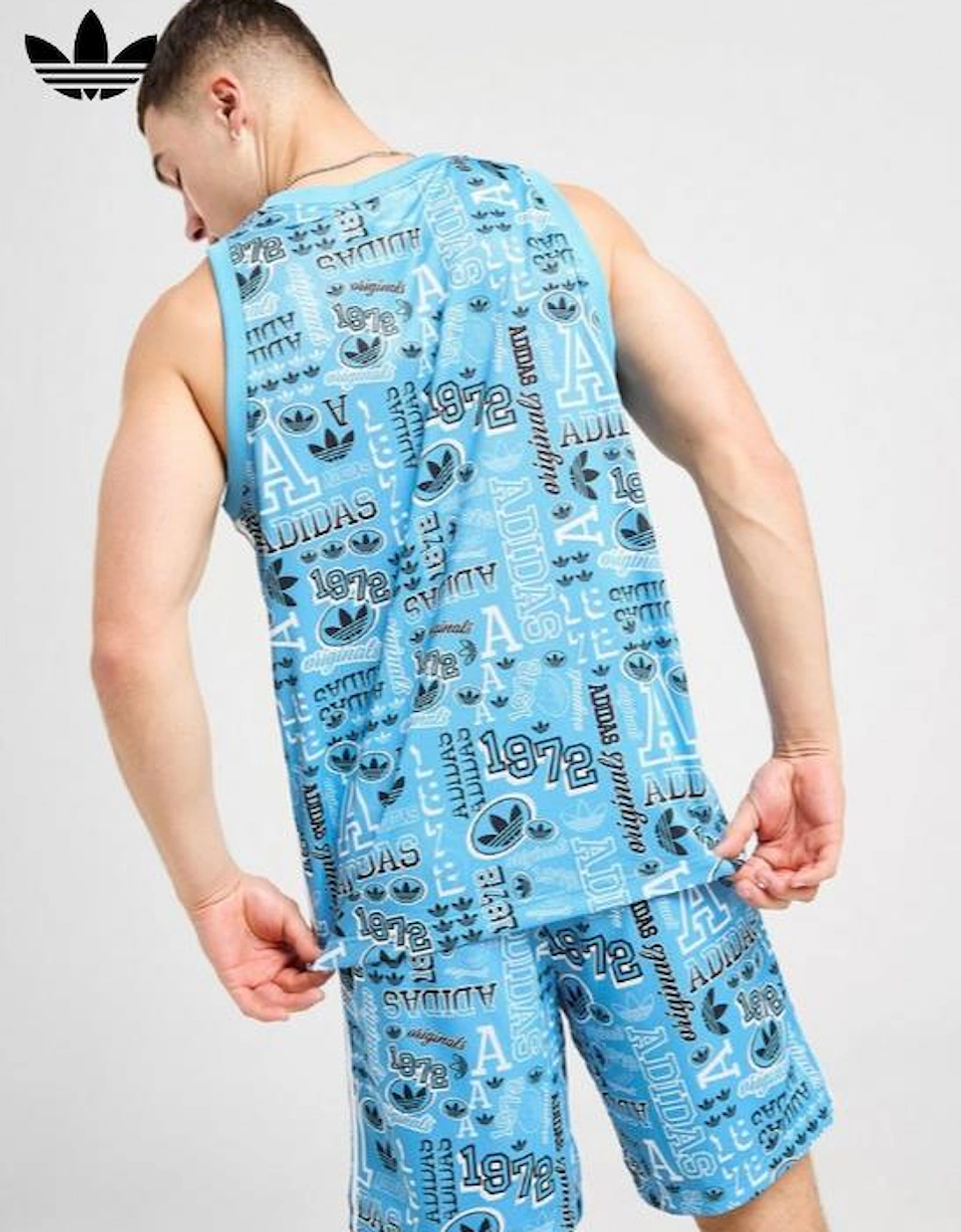 Adidas Originals Graphic Sticker Tank Top Mens Vest